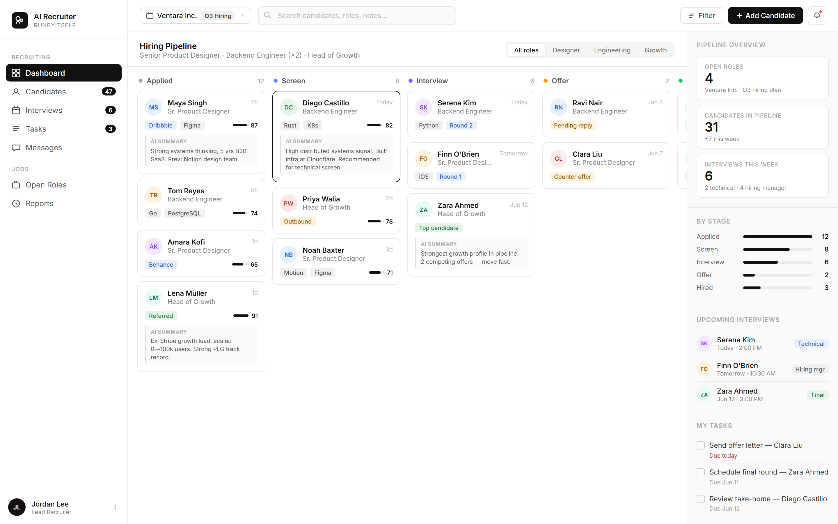 AI Recruiter pipeline